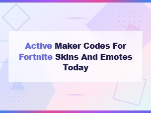 Active Fortnite Creator Codes for Free Skins and Emotes Today 2025